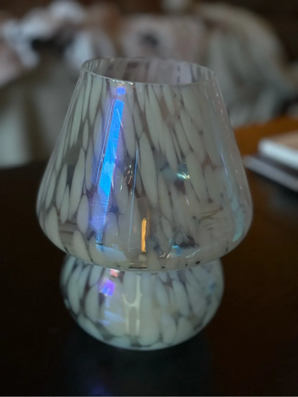 Blown Glass Mushroom Lamp - no bulb